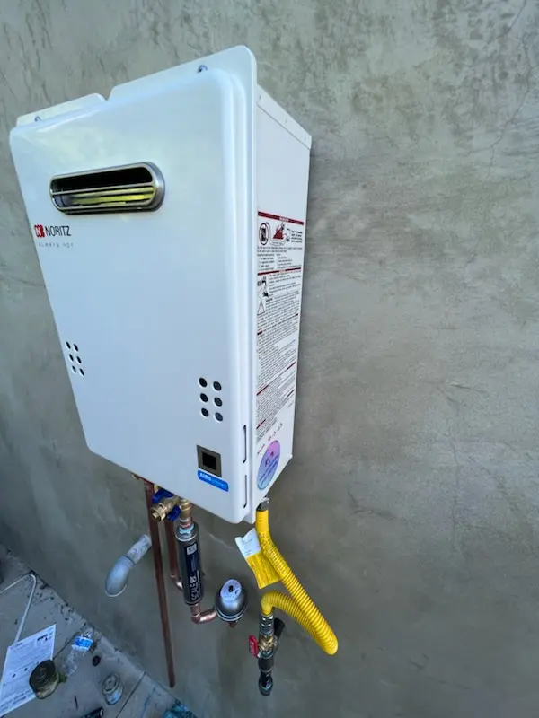 Tankless water heater installation for Divinity Hill homes
